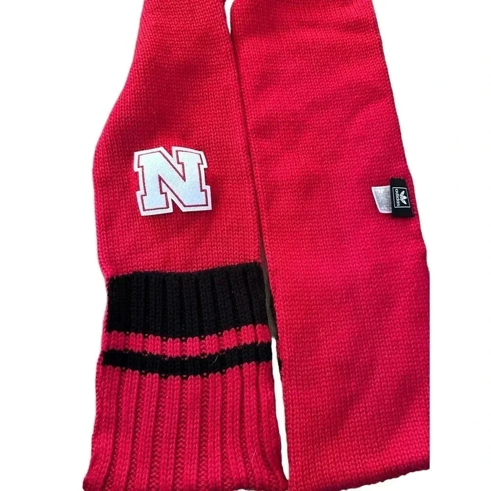 Adidas Unisex Nebraska Cornhuskers Fashion Scarf With Pocket